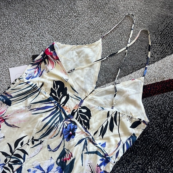 Lulus Ivory Tropical Print High Low Dress - Picture 5 of 5